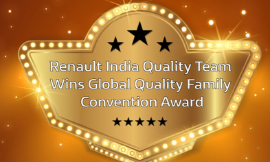 Renault India Quality team wins Global Quality Family Convention Award