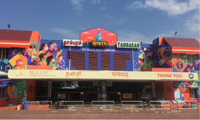 Murals On Covid-19 Vaccination At Tambaram